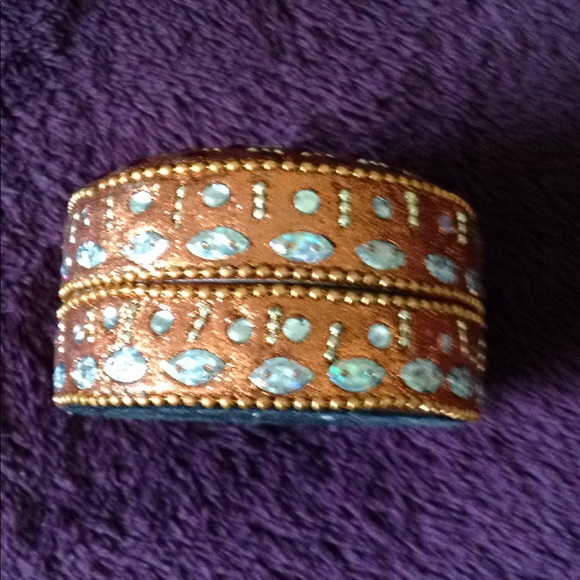 India Jeweled  jewelry box - Picture 5 of 6